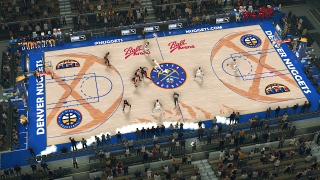 NBA 2K21 Denver Nuggets Fictional Court by Ga12lol ...