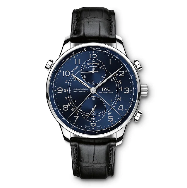 IWC - Portugieser Chronograph Rattrapante in platinum, unique piece for Laureus Charity