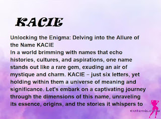 meaning of the name KACIE