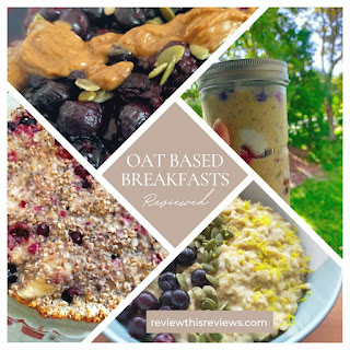 Images of oat based breakfasts like proats, overnight oats and oatmeal bake