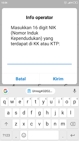 registrasi kartu 3 menggunakan NIK