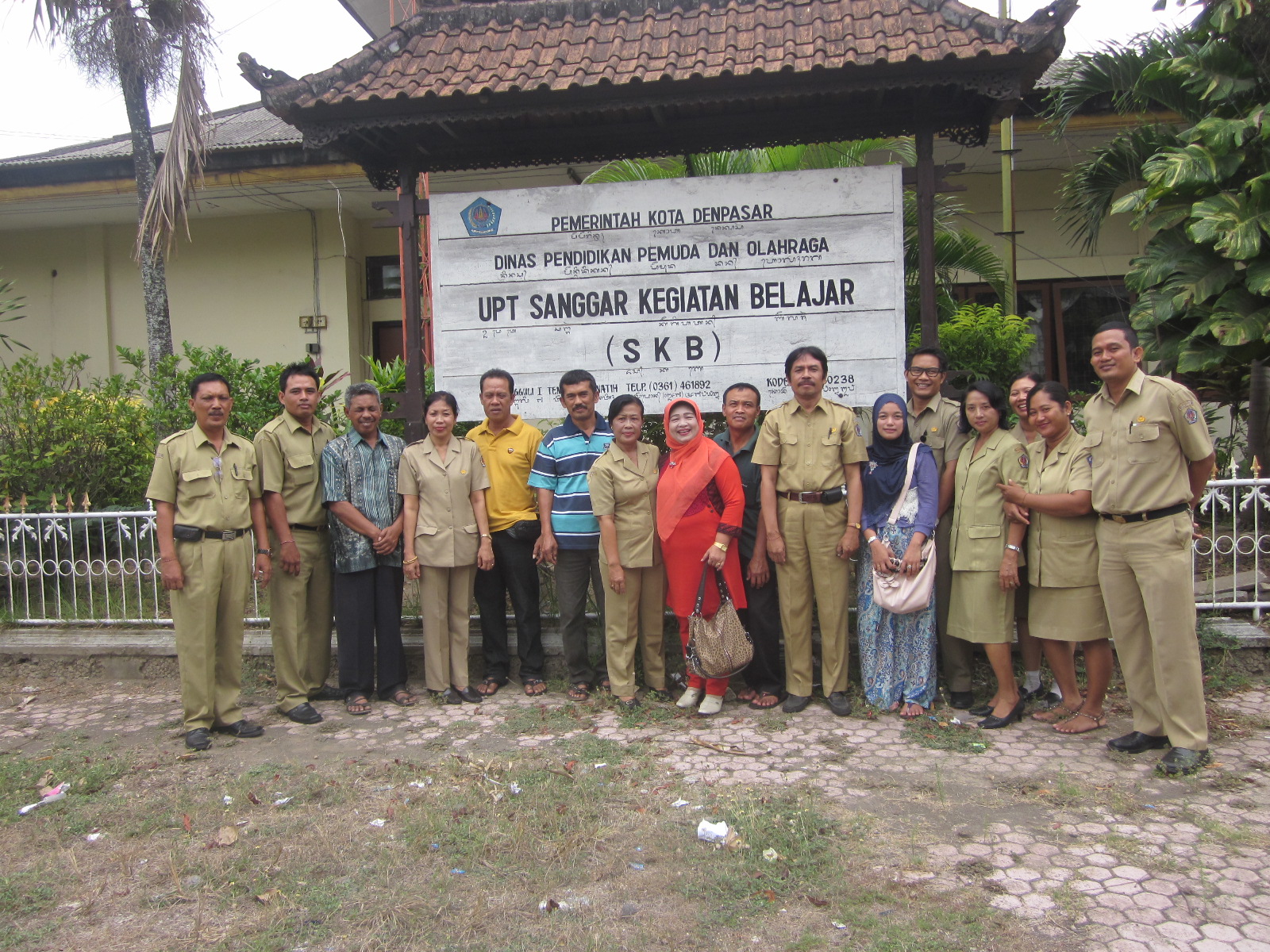 Pada hari Rabu tanggal 7 Nopember 2012 UPT SKB Dinas Dikpora Kota Denpasar mendapat kunjungan dari UPTD SKB Kota Solok Sumatera Barat