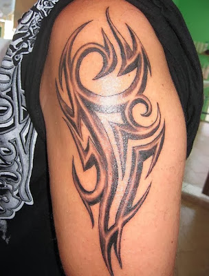 awesome tribal arm tattoos design