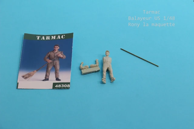 Figurine balayeur US  Tarmac 1/48