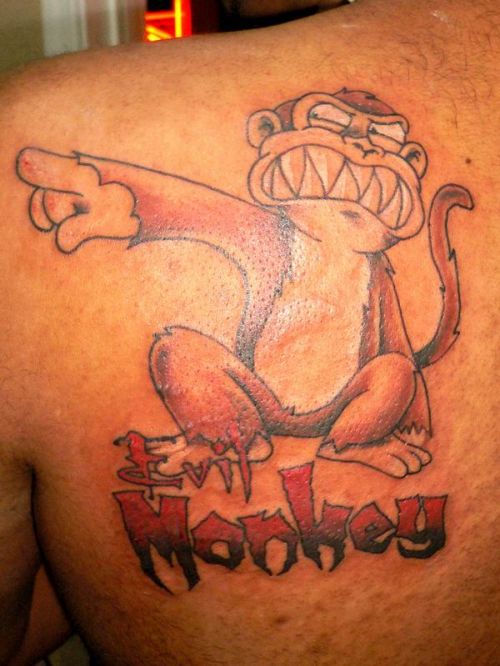 tattoo of monkey