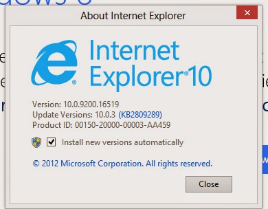 Downgrade IE version