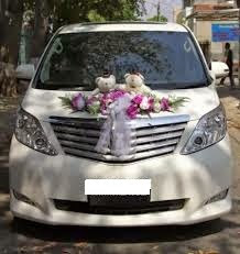 bunga hias mobil pengantin