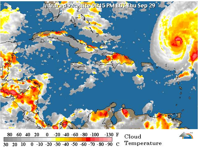 TORMENTA OPHELIA SE CONVIERTE EN HURACAN; EN EL PAIS SE ESPERA OCURRENCIA DE LLUVIAS Y RAFAGAS DE VIENTOS PARA LAS PROXIMAS HORAS