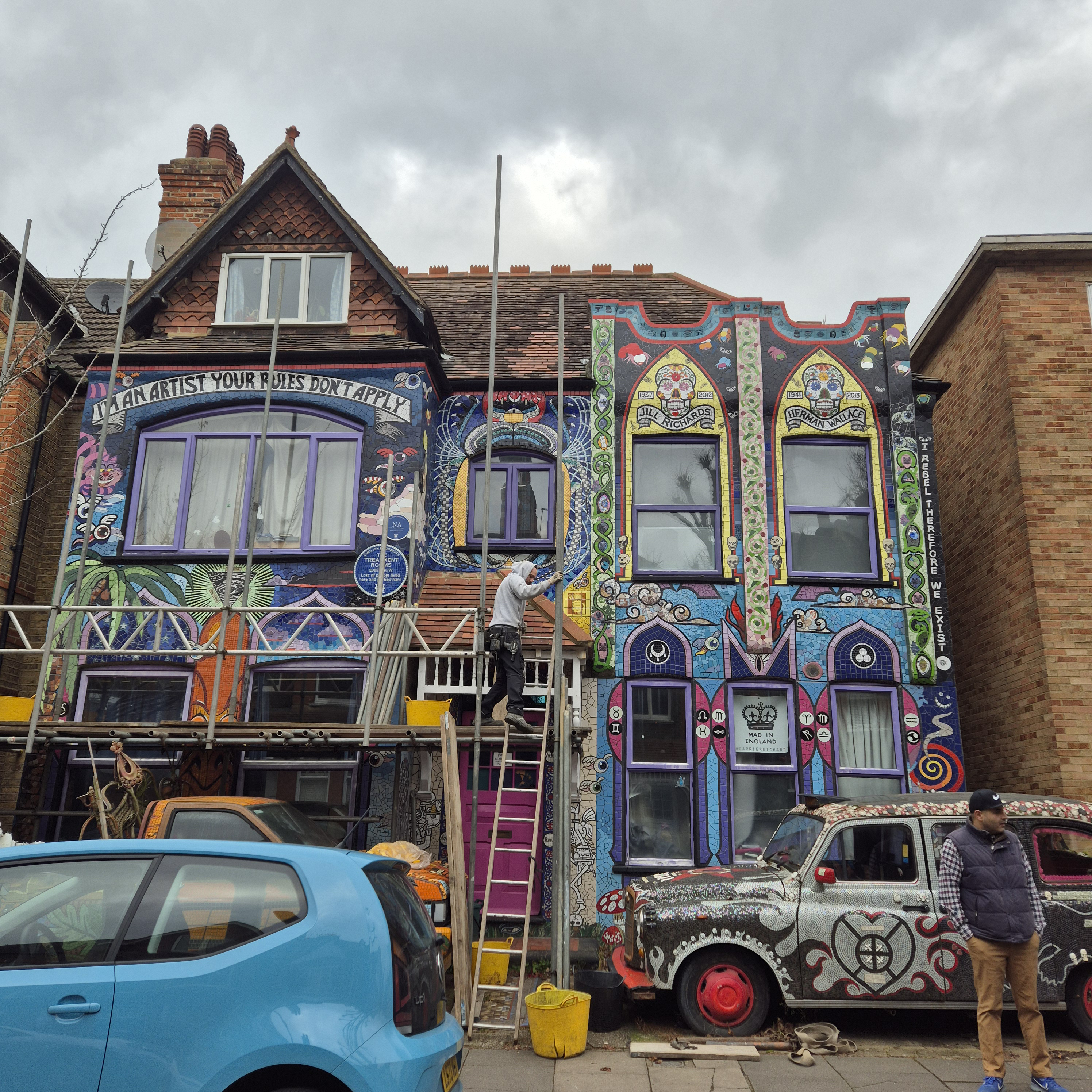 The mosaic house in Chiswick, London, one of the stops on a walk undertaken by Is This Mutton's Gail Hanlon