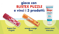 Logo Blistex Puzzle : Gioca e Vinci gratis set di prodotti cosmetici