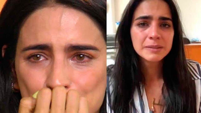 Con lagrimas en los ojos,  Bárbara de Regil culpa a la gente de que su proteína no funcione