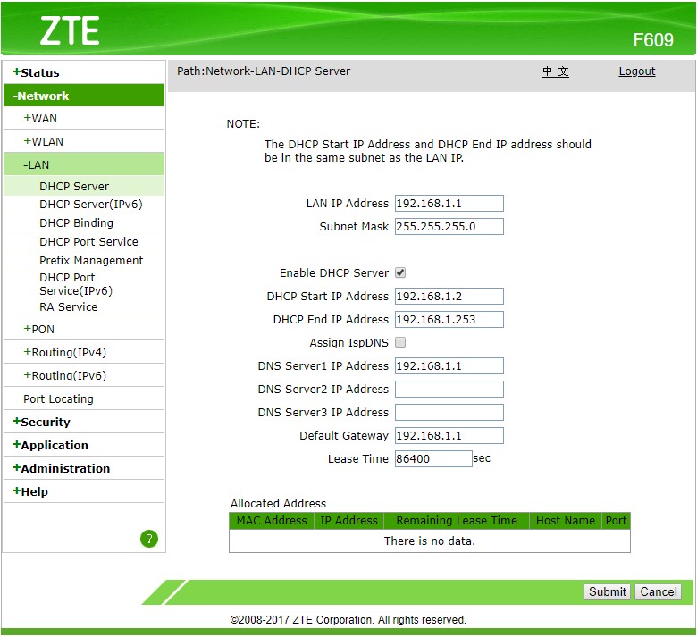 Zte User Interface Password For Zxhn F609 / Cara Mengganti ...