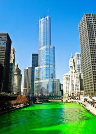 Chicago River dyed green