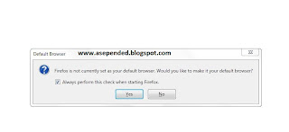 Membuat Mozilla Firefox Menjadi Default Browser 