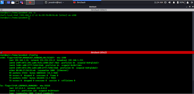 Kali machine IP