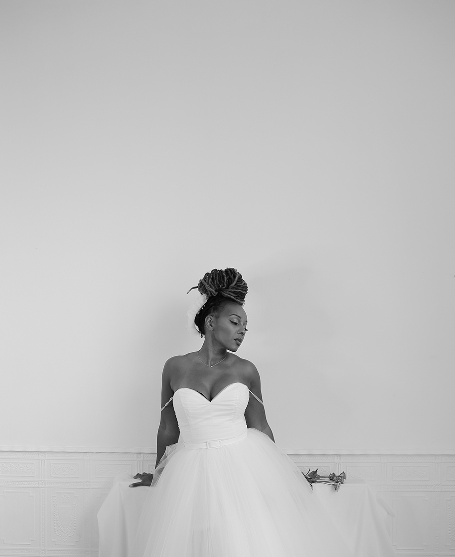 Portrait of a woman in a tulle dress ballerina alexandra king sophia brown model