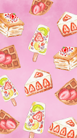 preppy pink ice cream wallpaper