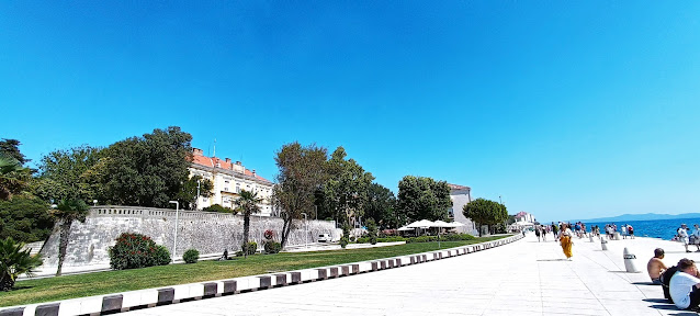 organy morskie, Zadar, plan wycieczki po mieście