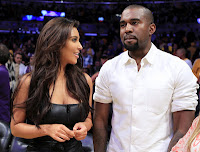  Kim Kardashian with Kanye West watch The basketball game 