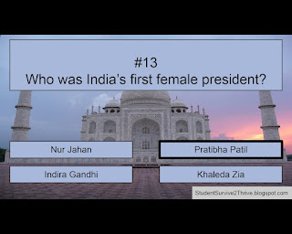 The correct answer is Pratibha Patil.