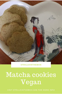 matcha cookies vegan biscotti