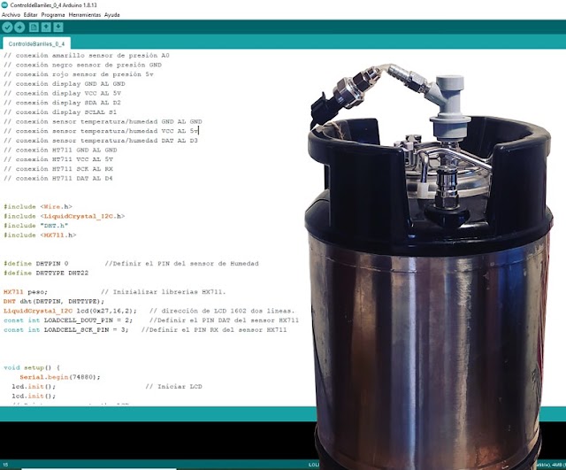 Control de Barriles DIY: Calibrado y Firmware