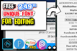 Free Download 249± Fontpack for Editing
