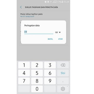 Hemat Kuota Data Internet dengan memberikan Limit Penggunaan Data