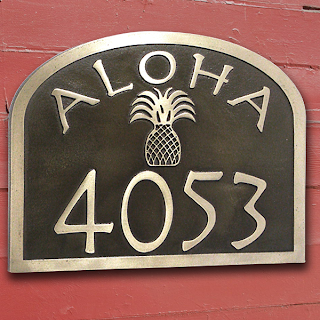 Aloha Address Plaque