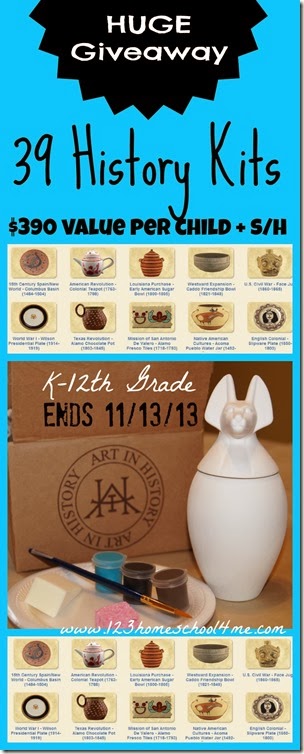 HUGE Homeschool giveaway valued at $390