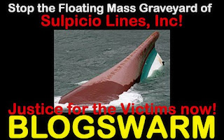 BLOGSWARM to Stop Sulpicio Lines Floating Mass Graveyards