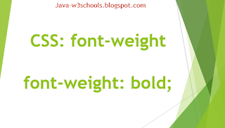 CSS Property font-weight
