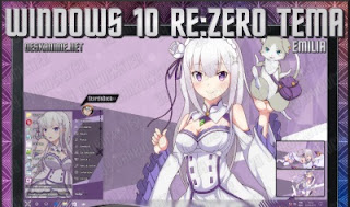 Download Theme Re: Zero kara Hajimeru Isekai Seikatsu Emilia Untuk Windows 10