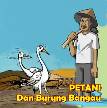 Pak Tani dan Burung Bangau  Cerita Dongeng Indonesia