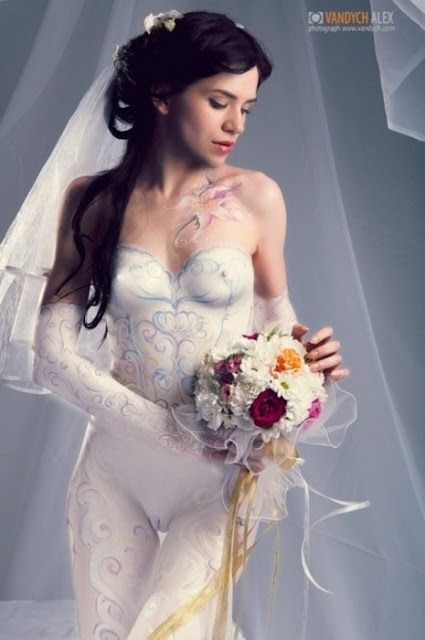 body painting wedding