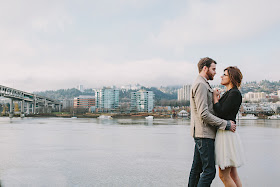 portland engagement photo