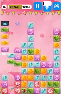 Jogue Candy Blocks Collapse jogo de combinar blocos