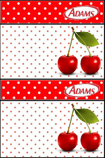 Cherries: Free Printable Candy Bar Labels