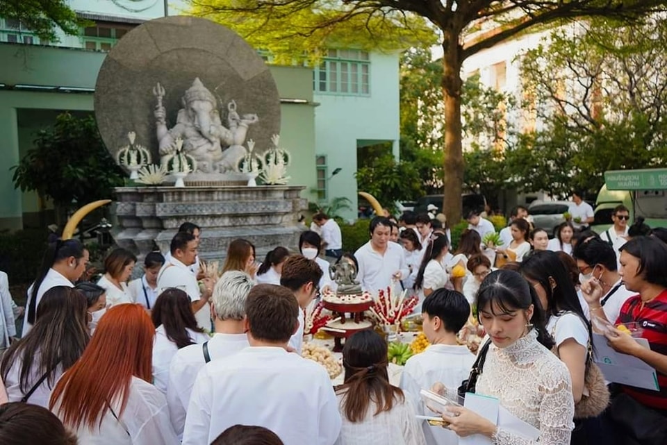 พิธีบวงสรวงองค์พระพิฆเนศวังหน้า วิทยาลัยนาฏศิลป (วังหน้า)