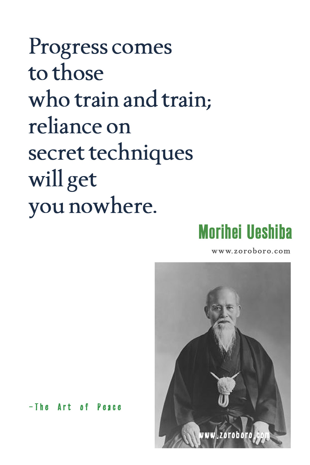 Morihei Ueshiba Qutoes, Morihei Ueshiba Art of Peace Quotes, Morihei Ueshiba Teachings, Morihei Ueshiba Art, Heaven, Martial Arts, & Warrior Quotes, Morihei Ueshiba - Martial art of Aikido.