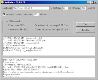 Software Anti Idle Modem