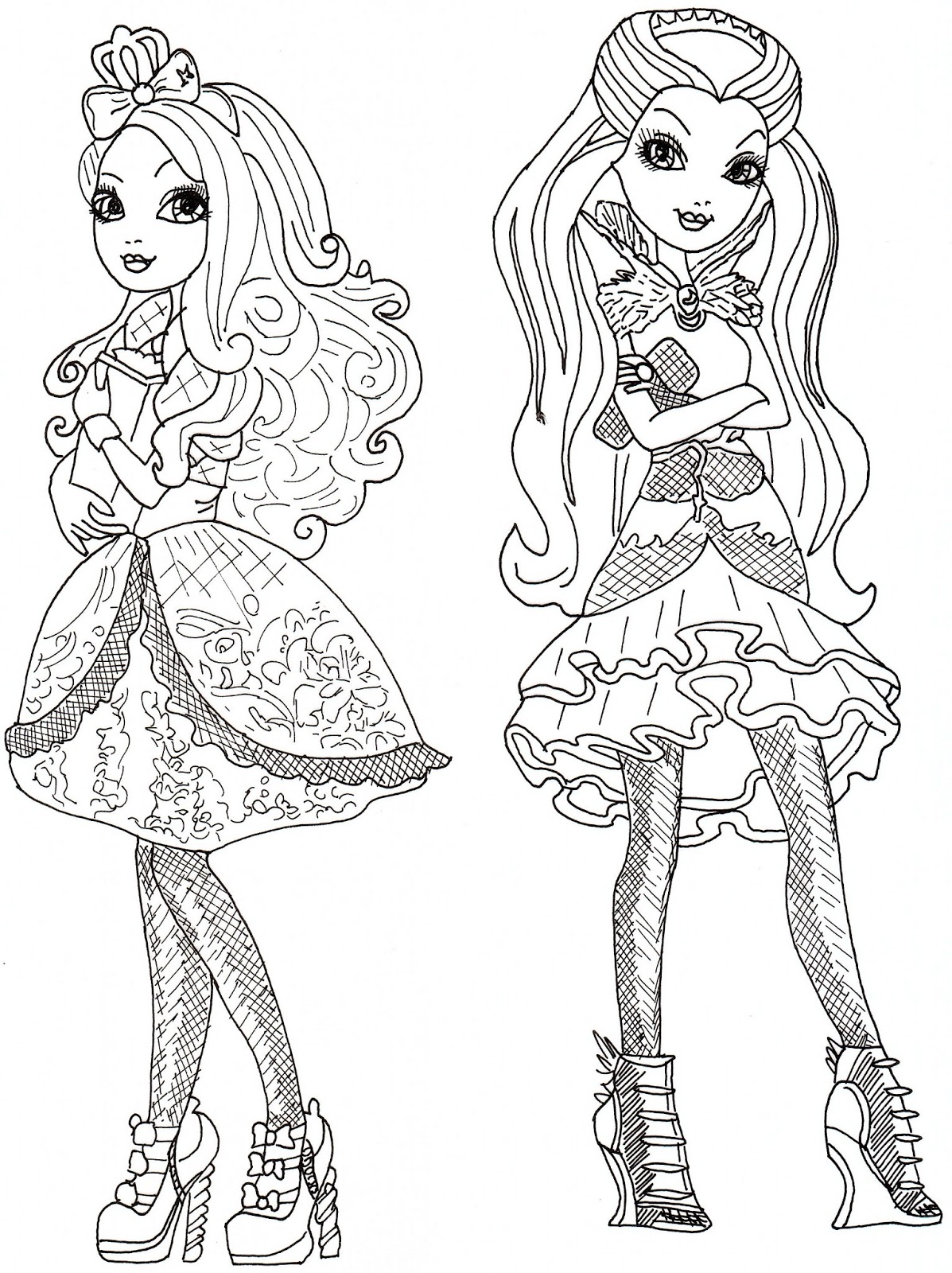 Download Free Printable Ever After High Coloring Pages: June 2013
