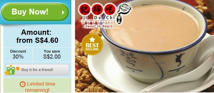 Ji De Chi groupon offer, discount, groupon Singapore, Hong Kong dessert