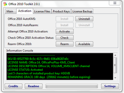 Office 2010 Toolkit and EZActivator 2.0.1