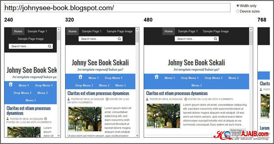 Blogger Template Yang Responsive