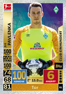 Match Attax Bundesliga 2018-2019 SV Werder Bremen Set