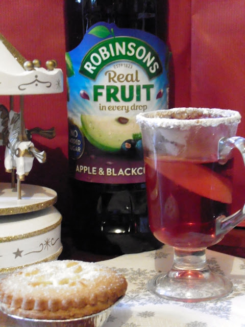 warm winter cocktail with Robinsonnon-alcoholic party drink