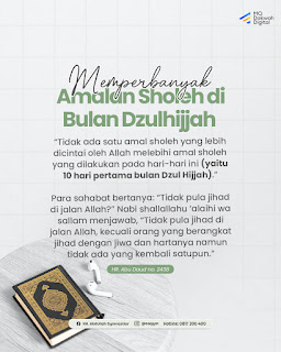 Memperbanyak Amalan Sholeh di Bulan Dzulhijjah