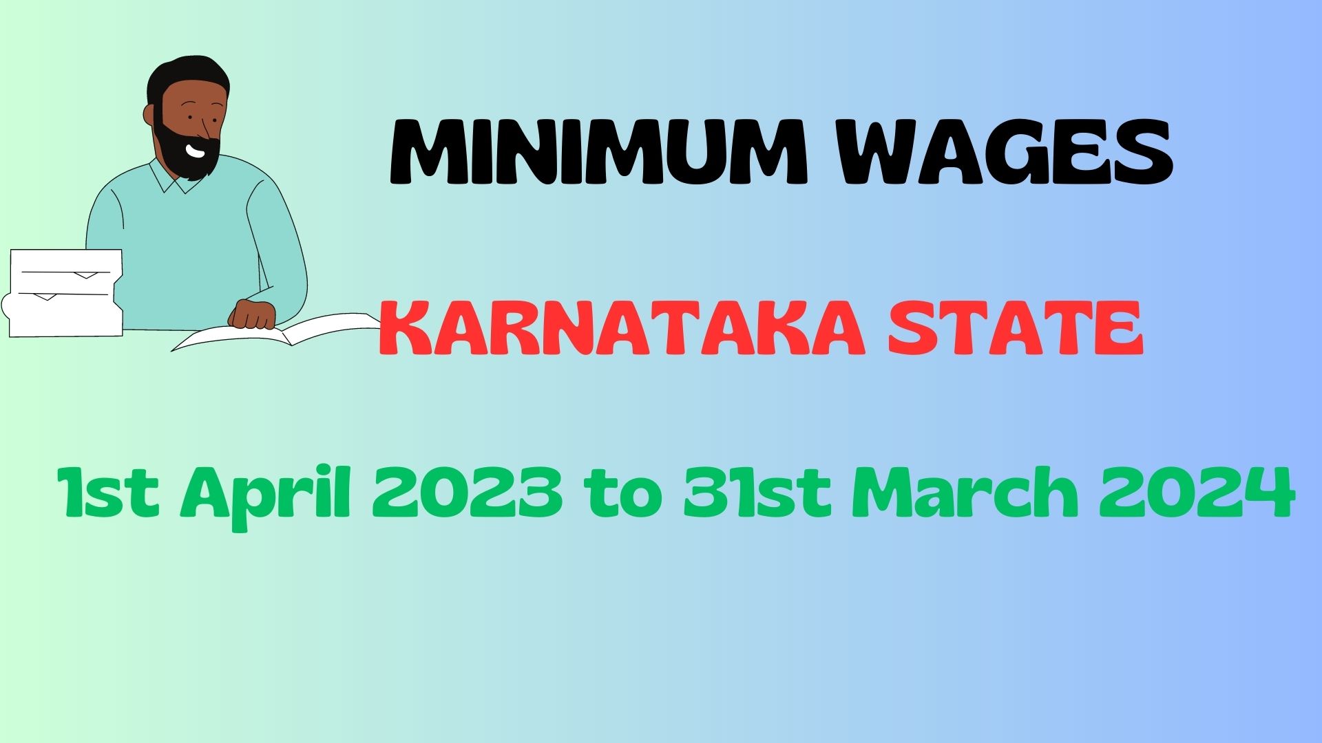 HRBytes Karnataka State Minimum Wages for 20232024 Revised wef 1st