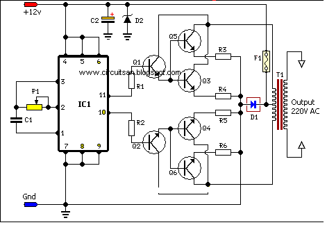 Build a 100 Watt Inverter Circuit Diagram